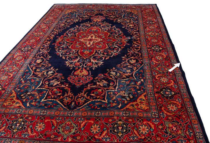 8' 6 x 11' 7 Hand Knotted Farahan Persian Wool Rug