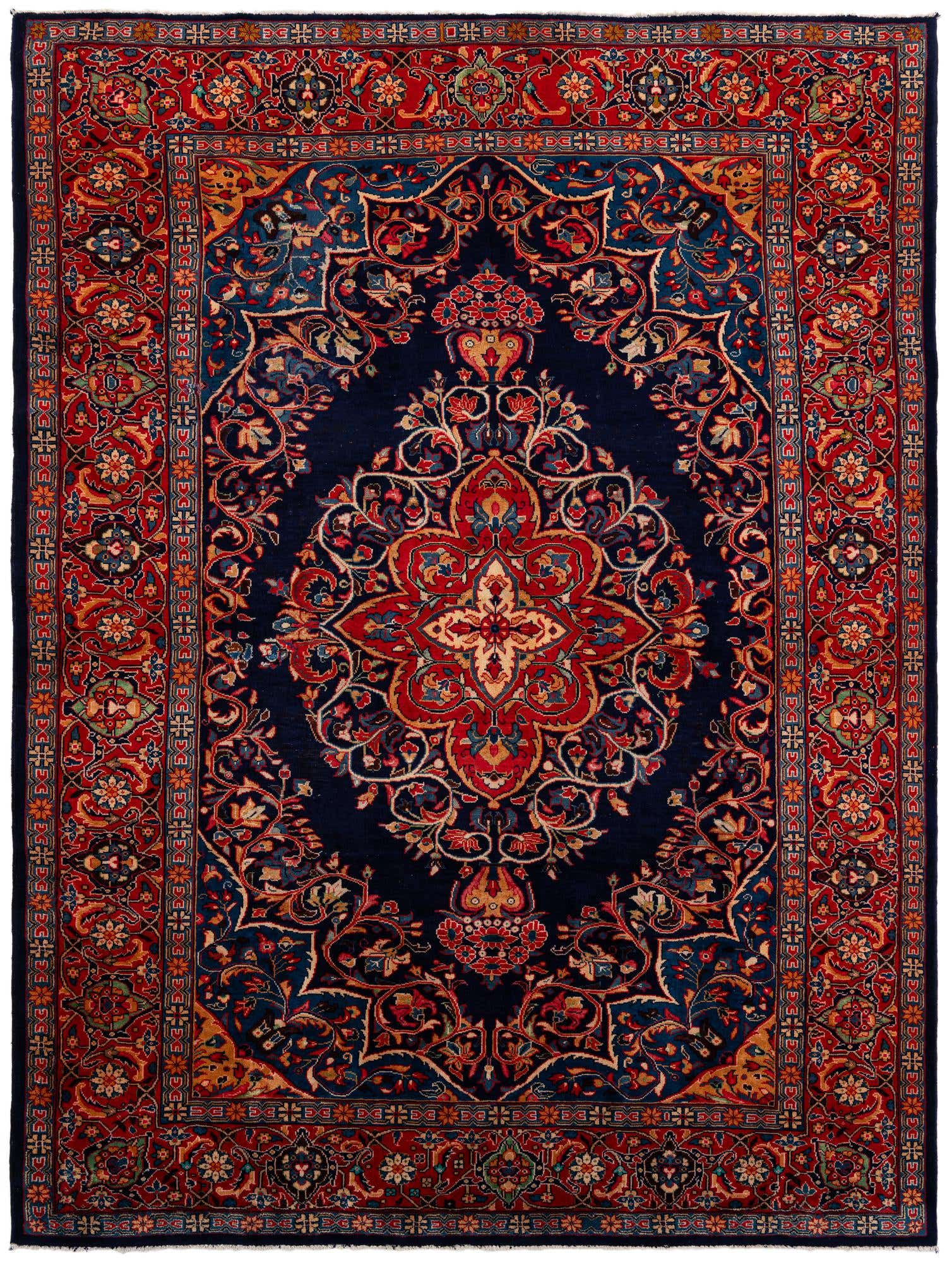 8' 6 x 11' 7 Hand Knotted Farahan Persian Wool Rug