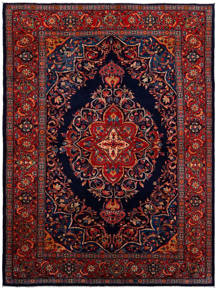 8' 6 x 11' 7 Hand Knotted Farahan Persian Wool Rug