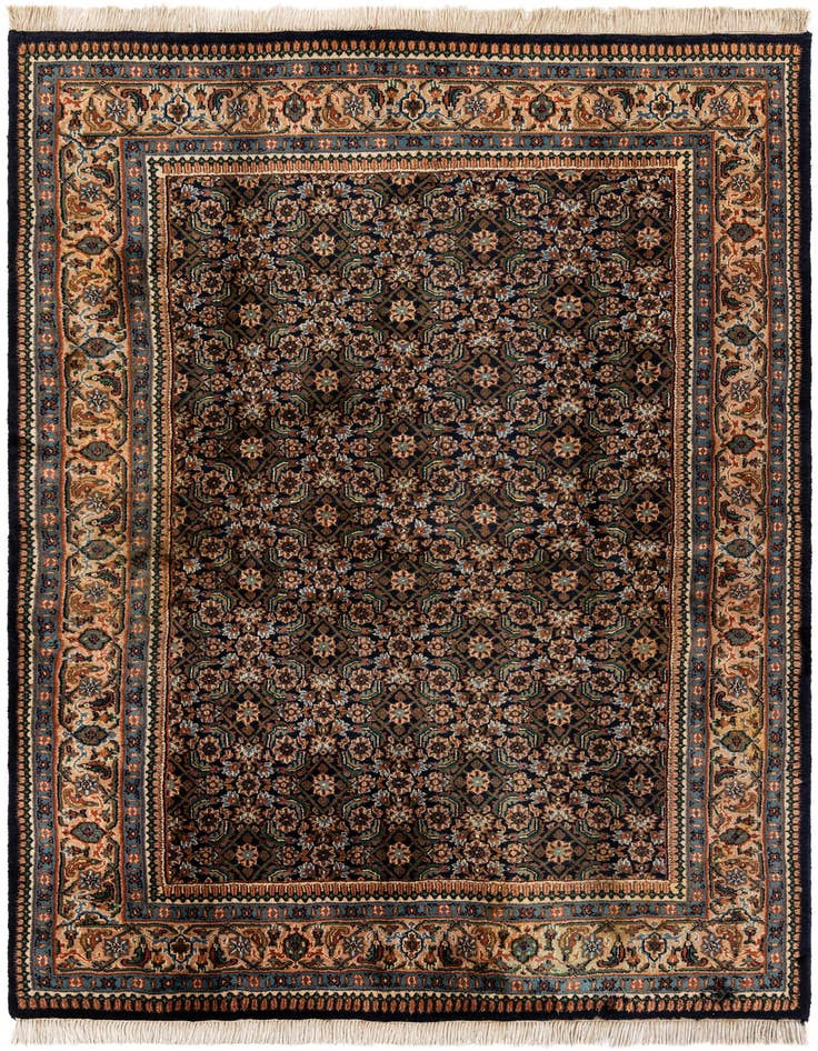 Detail image of 6' 1 x 8' 7 Hand Knotted Farahan Wool Rug