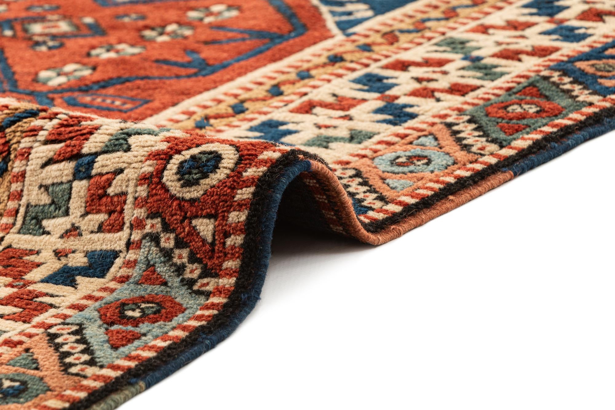 3' 5 x 5' 1 Hand Knotted Fars Oriental Wool Rug