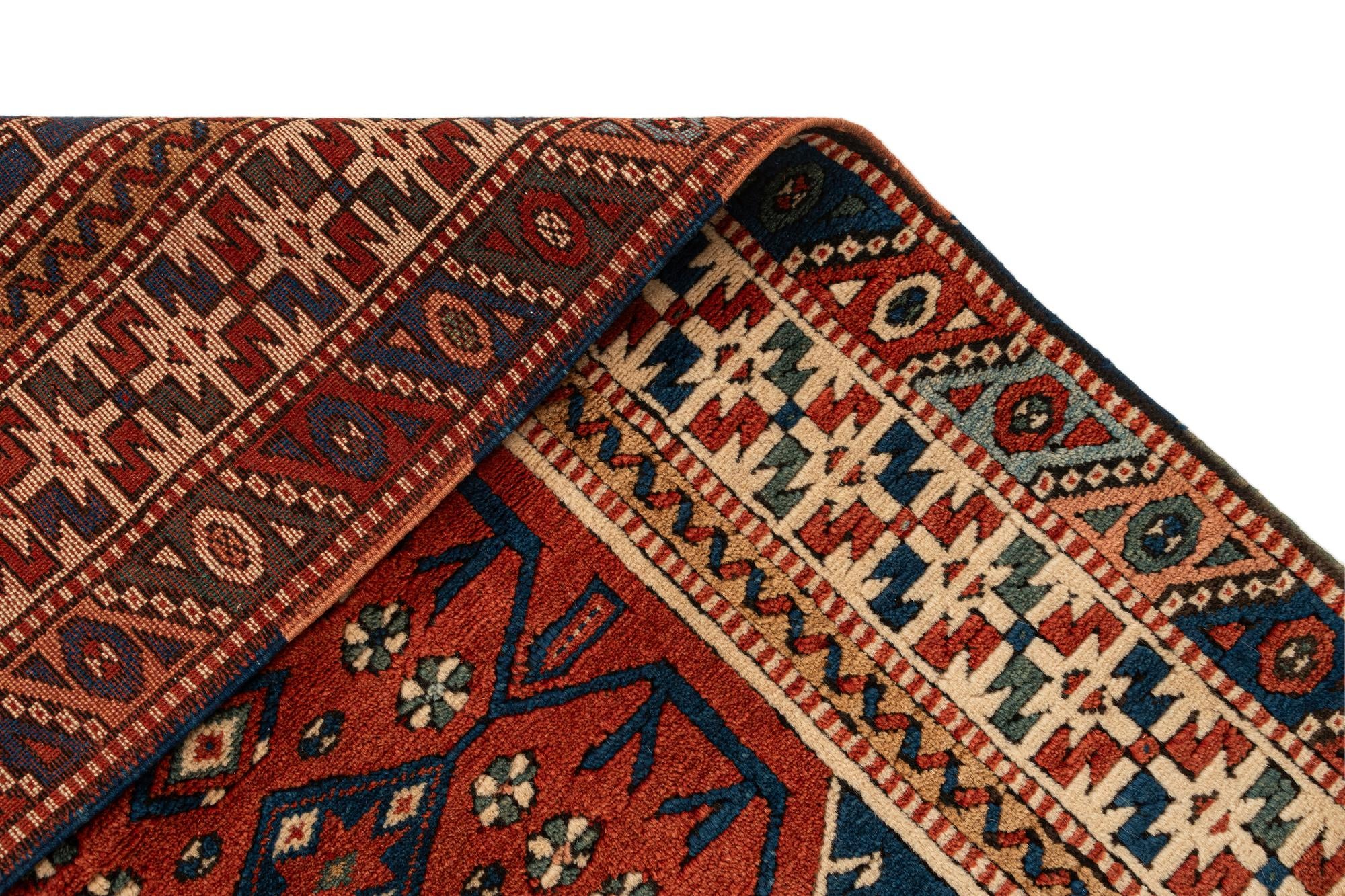 3' 5 x 5' 1 Hand Knotted Fars Oriental Wool Rug