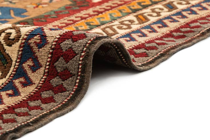 Detail image of 4' 10 x 7' 4 Hand Knotted Fars Wool Rug