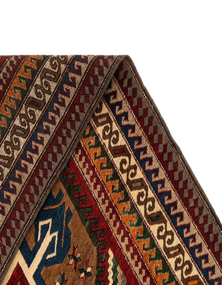 Detail image of 4' 10 x 7' 4 Hand Knotted Fars Wool Rug