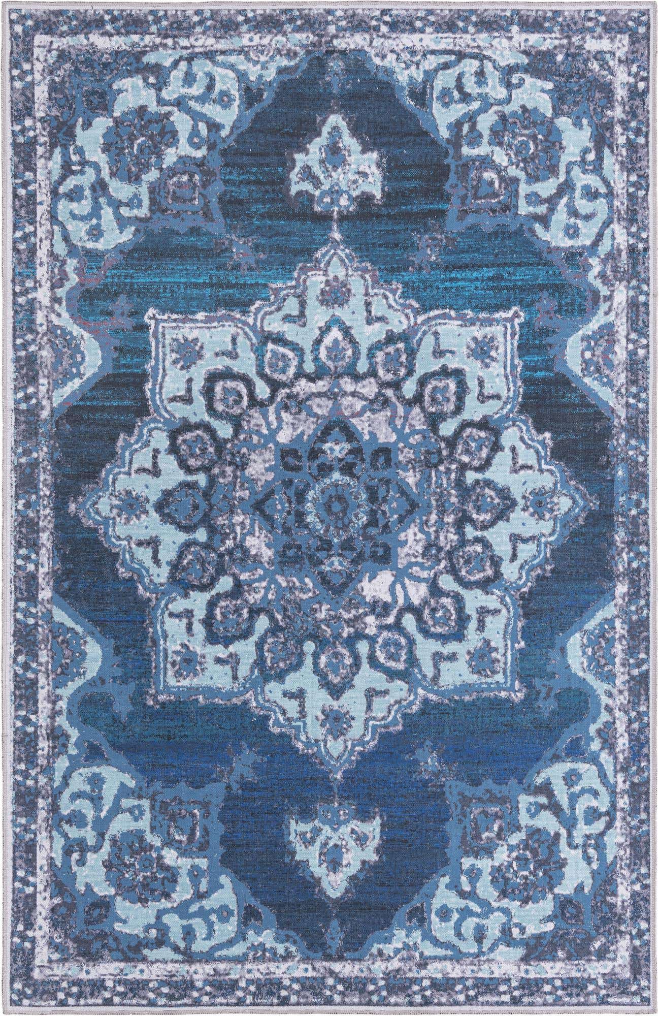 5' 3 x 8' Washable Francesca Rug