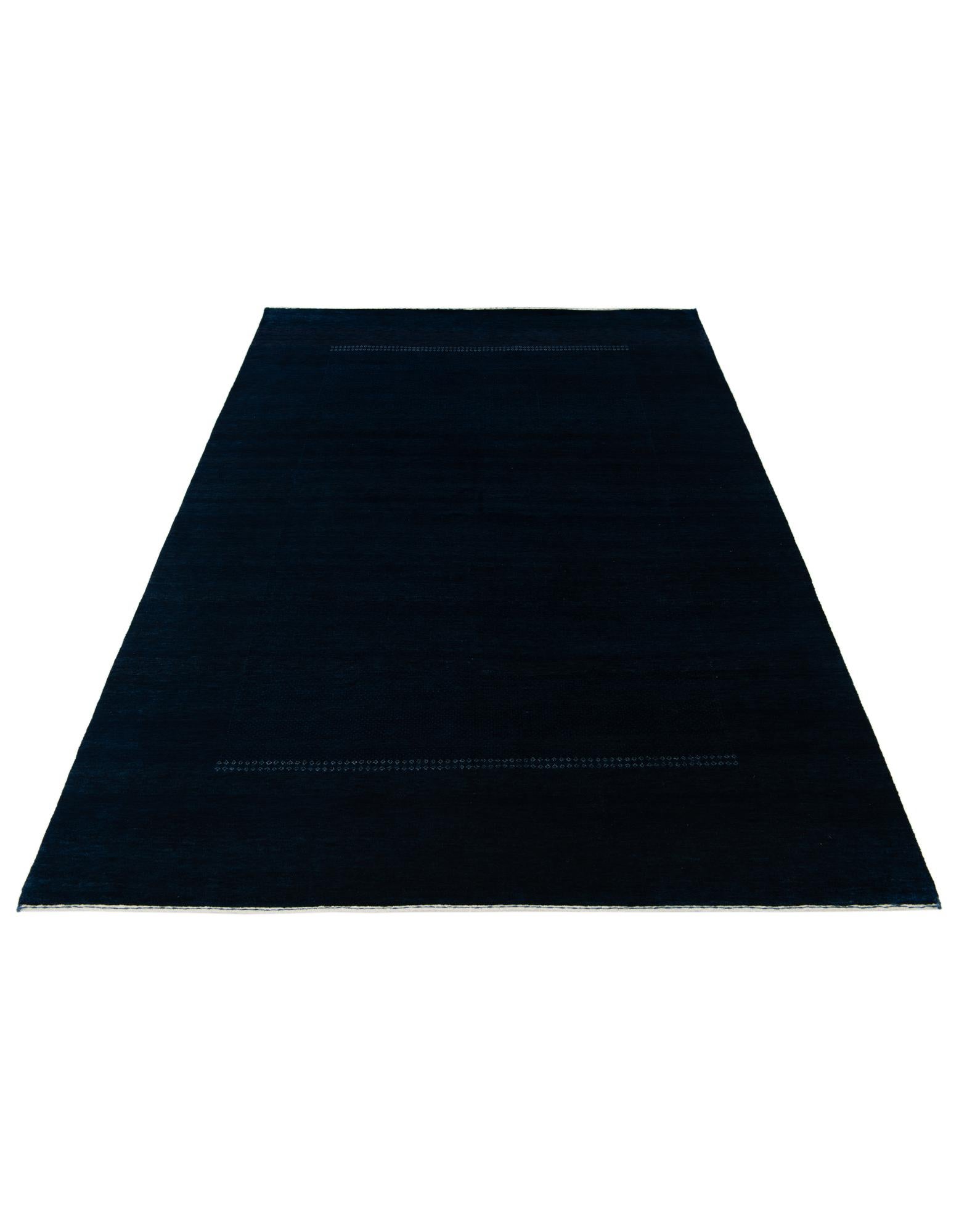 5' 10 x 8' Hand Knotted Gabbeh Wool Rug