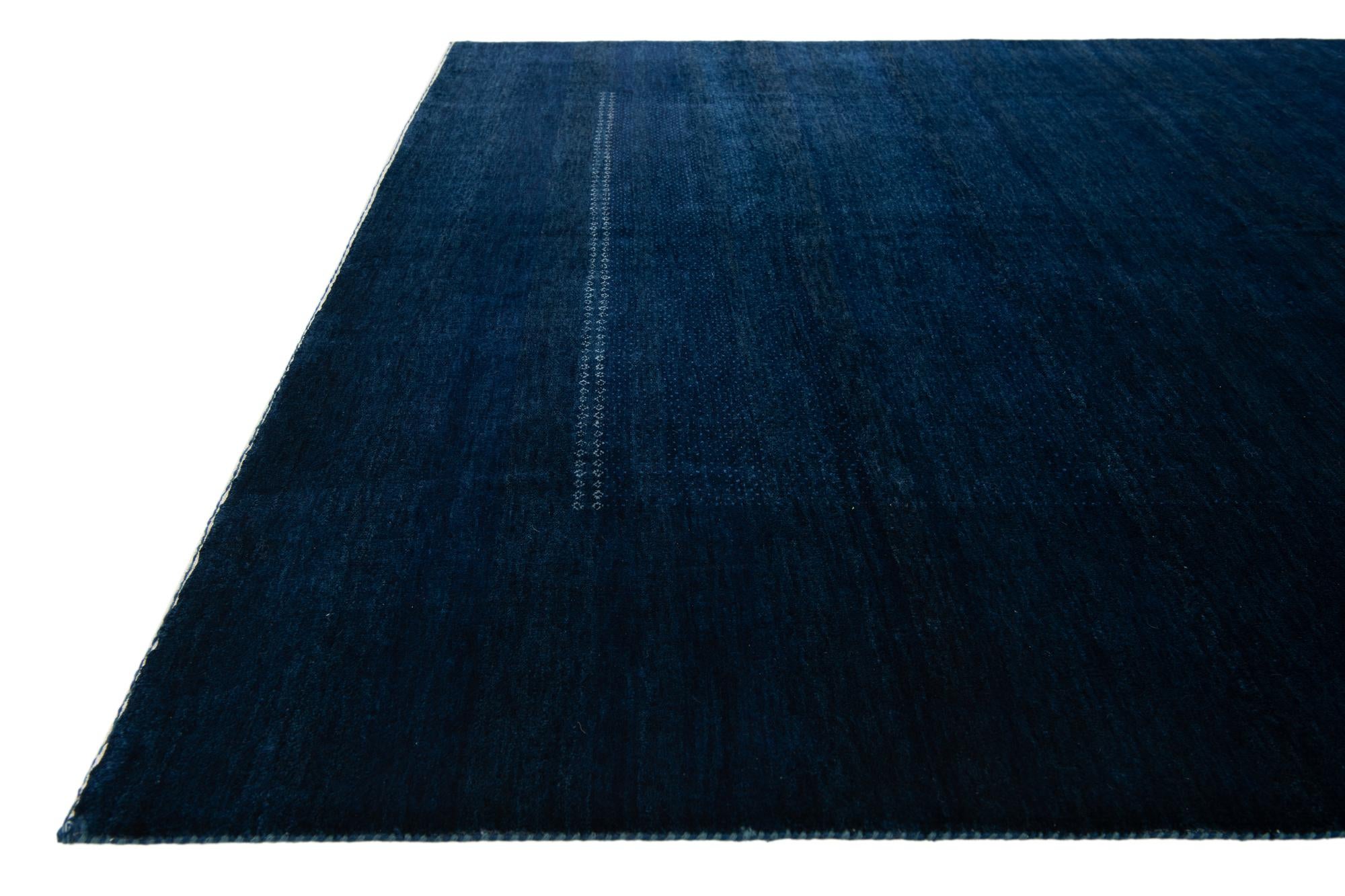 5' 10 x 8' Hand Knotted Gabbeh Wool Rug