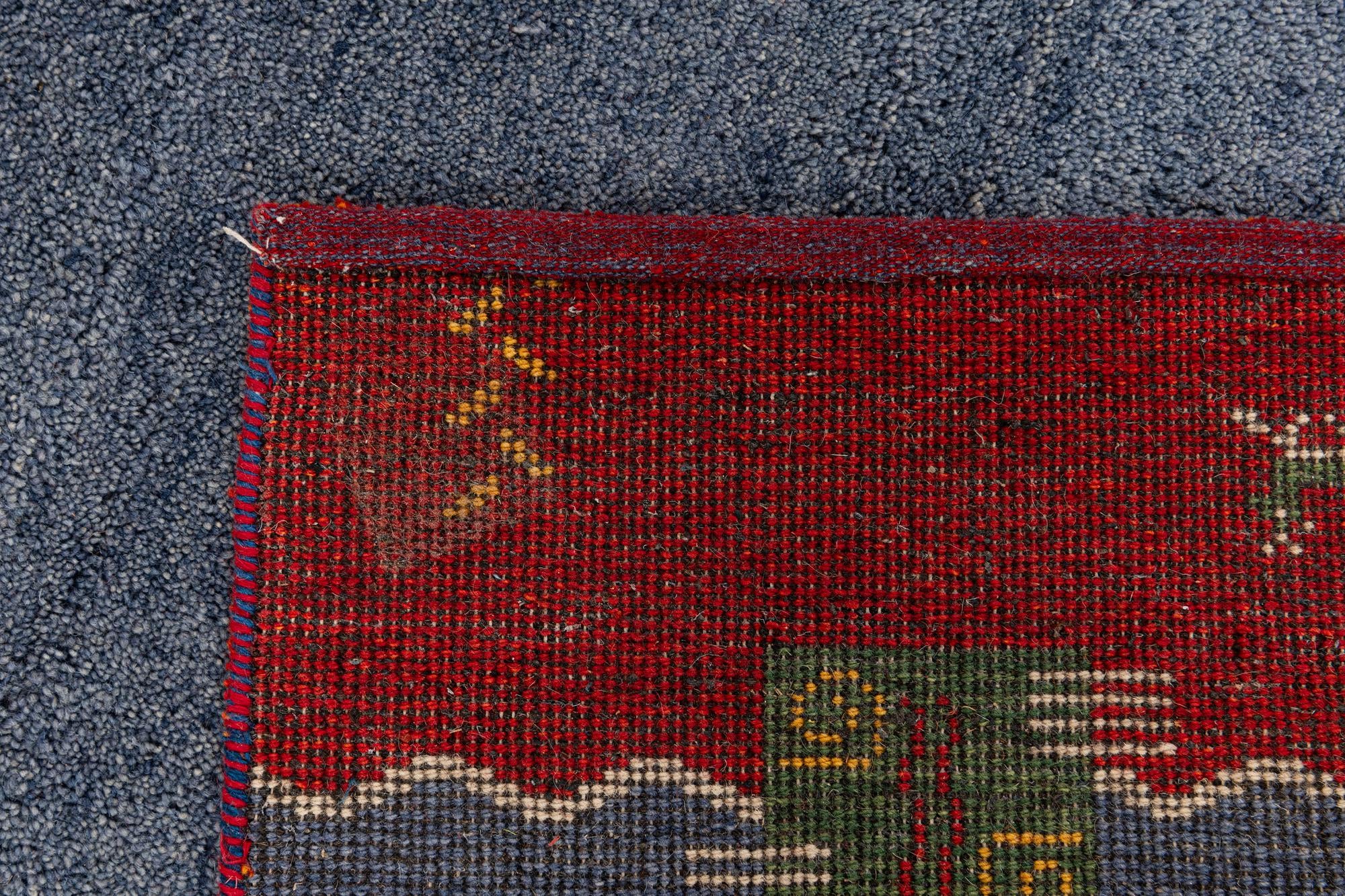 4' x 5' 10 Hand Knotted Gabbeh Wool Rug