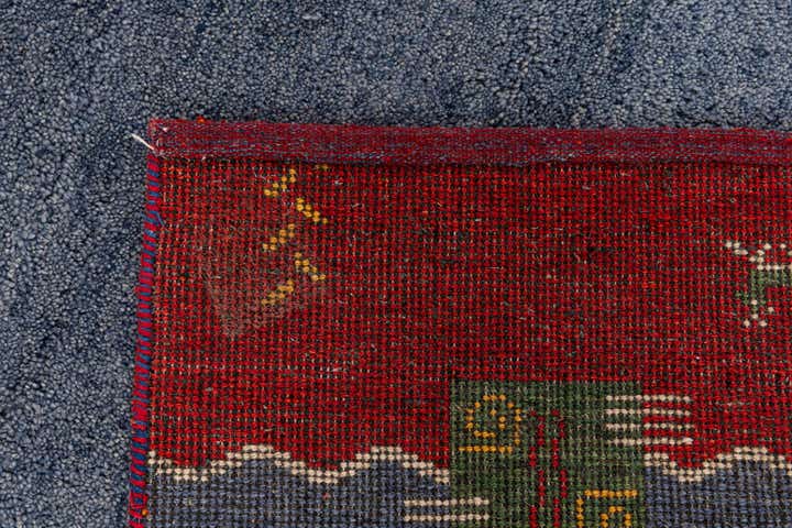 4' x 5' 10 Hand Knotted Gabbeh Wool Rug