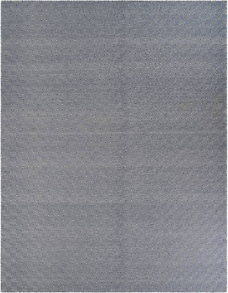 Detail image of 10' x 14' 1 Hand Woven Geo Trellis Flatweave Rug