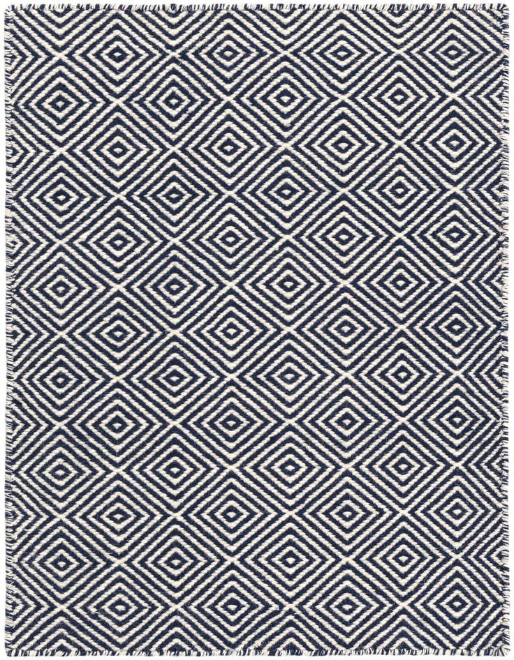 Detail image of 2' x 3' 1 Hand Woven Geo Trellis Flatweave Rug