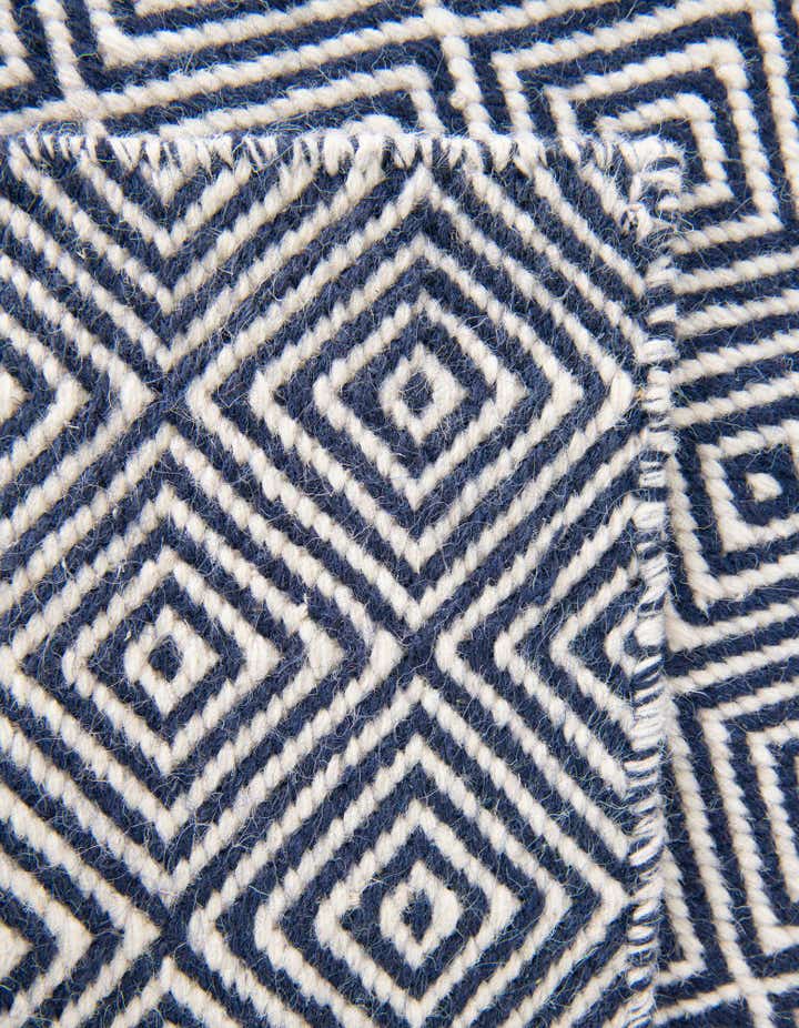 9' x 12' Hand Woven Geo Trellis Flatweave Rug
