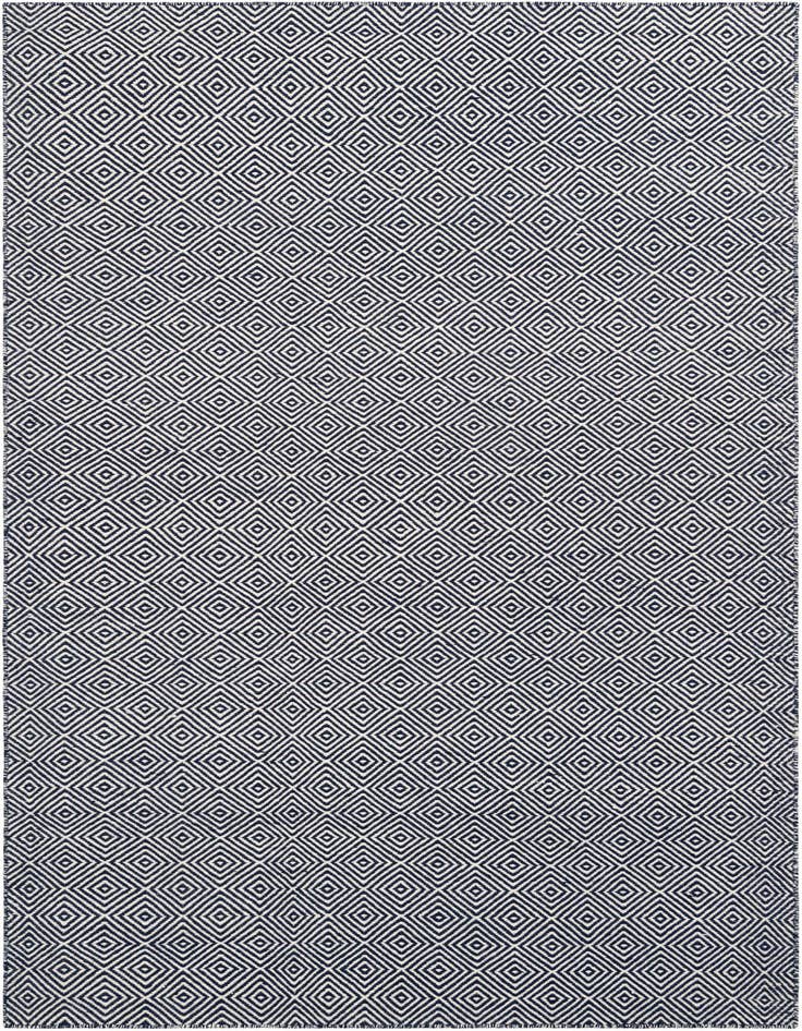 Detail image of 5' 1 x 8' Hand Woven Geo Trellis Flatweave Rug