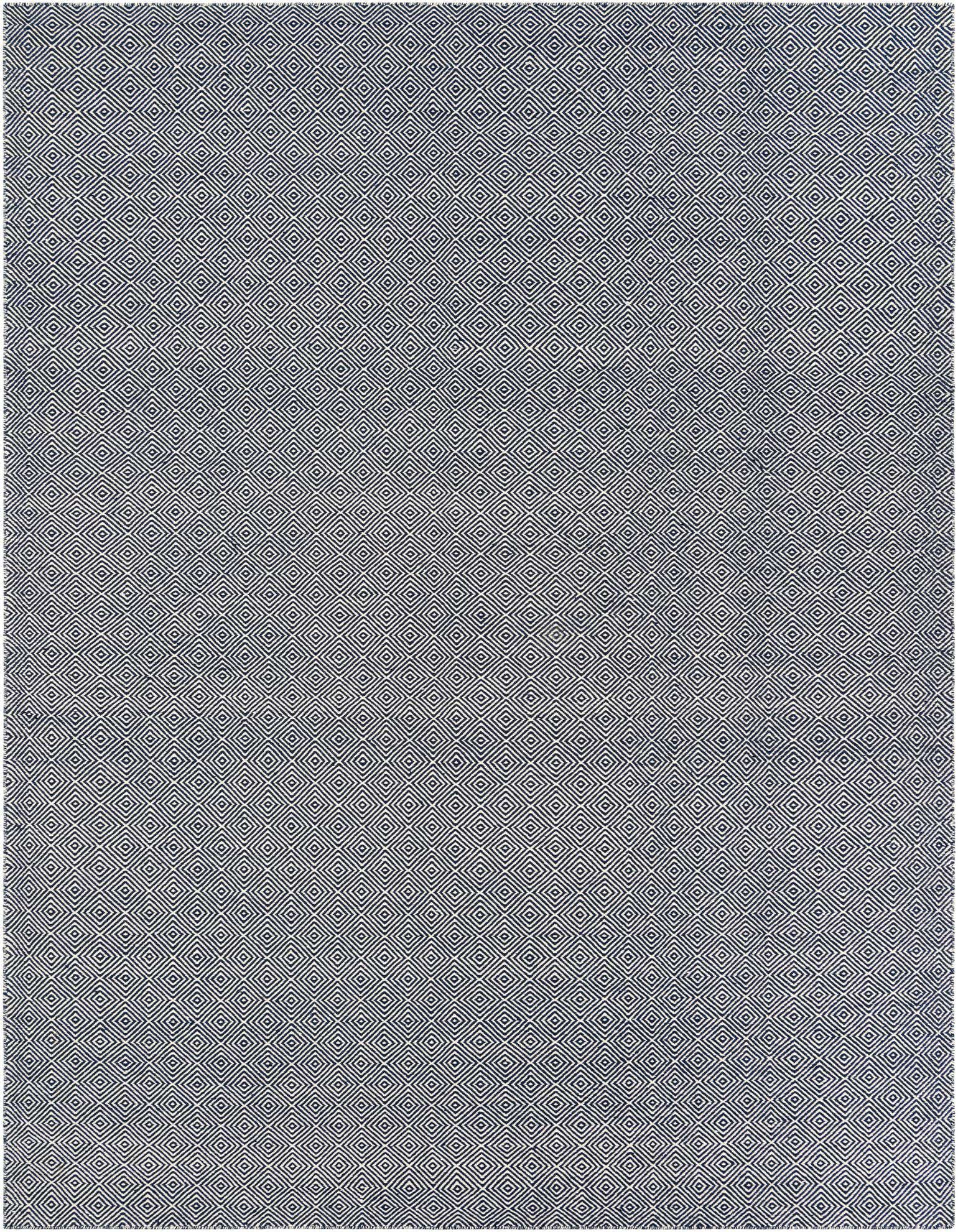 9' x 12' Hand Woven Geo Trellis Flatweave Rug