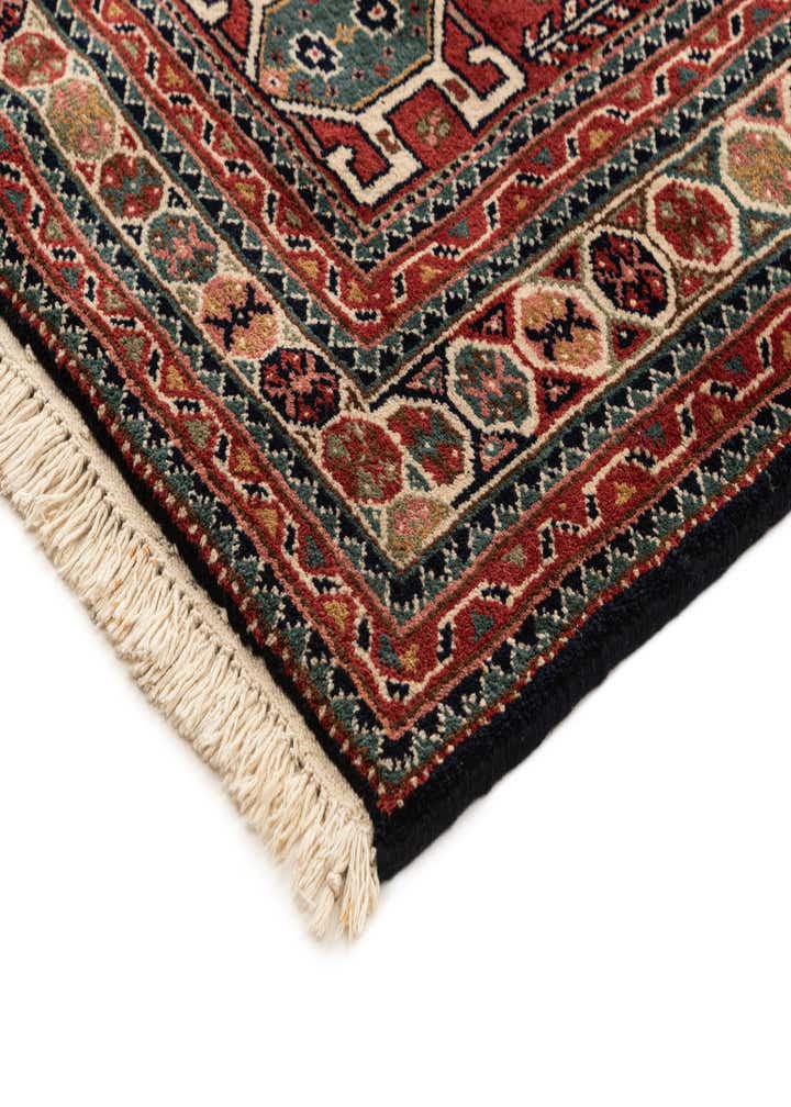 6' 4 x 9' 9 Hand Knotted Ghashghaei Wool Rug