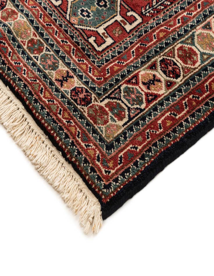 Detail image of 6' 4 x 9' 9 Hand Knotted Ghashghaei Wool Rug