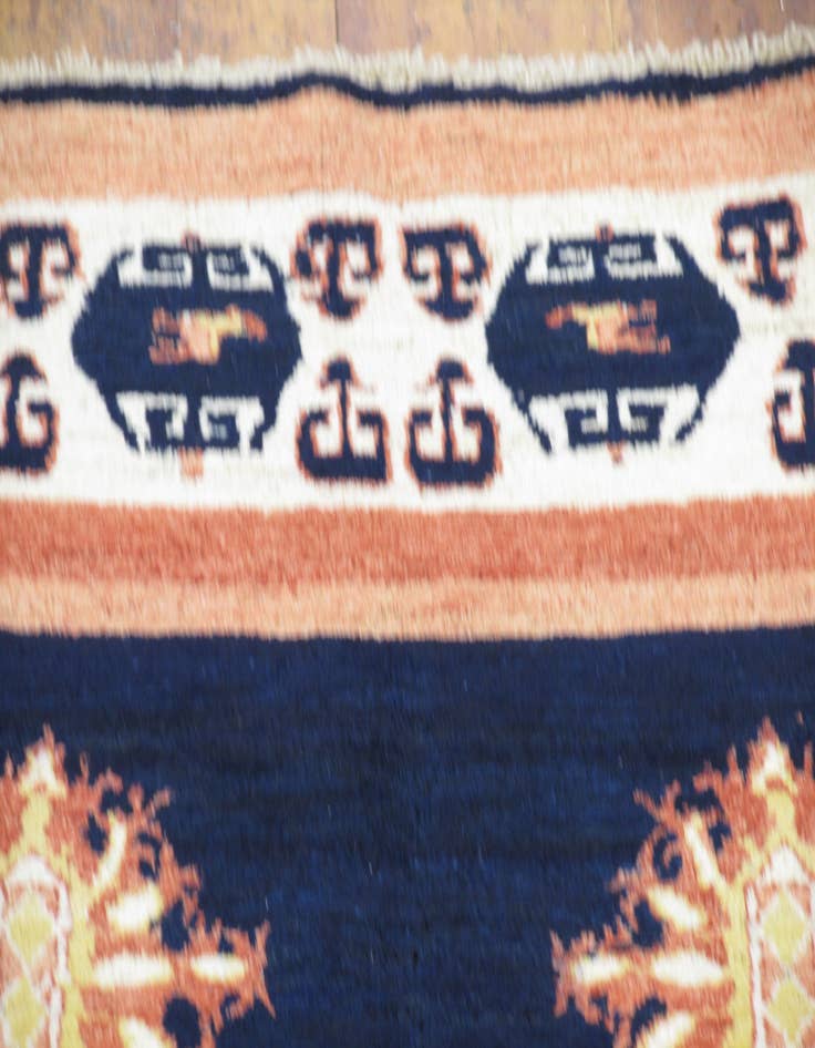 Detail image of 6' 5 x 9' 3 Hand Knotted Ghashghaei Persian Wool Rug