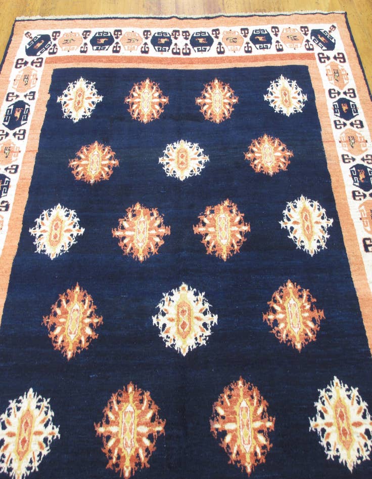 Detail image of 6' 5 x 9' 3 Hand Knotted Ghashghaei Persian Wool Rug