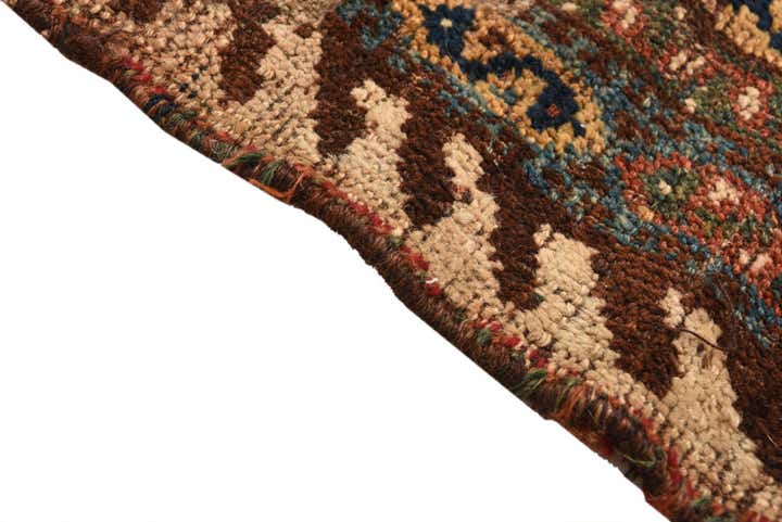 4' 4 x 5' 5 Hand Knotted Ghashghaei Persian Wool Rug