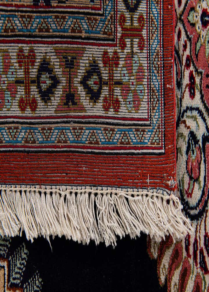 1' 10 x 2' 9 Hand Knotted Ghom Silk Persian Rug