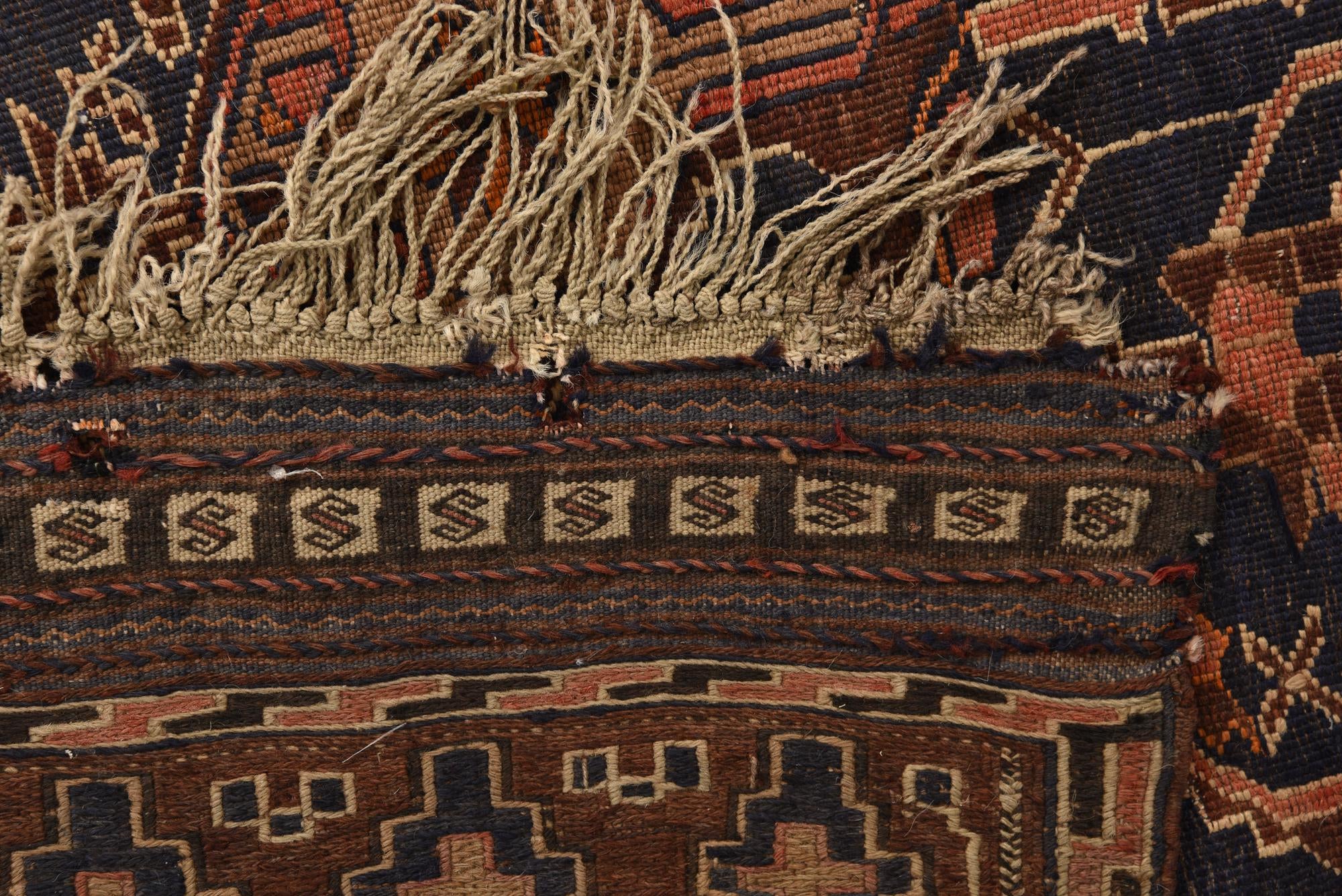 3' 8 x 6' 3 Hand Knotted Ghoochan Persian Wool Rug