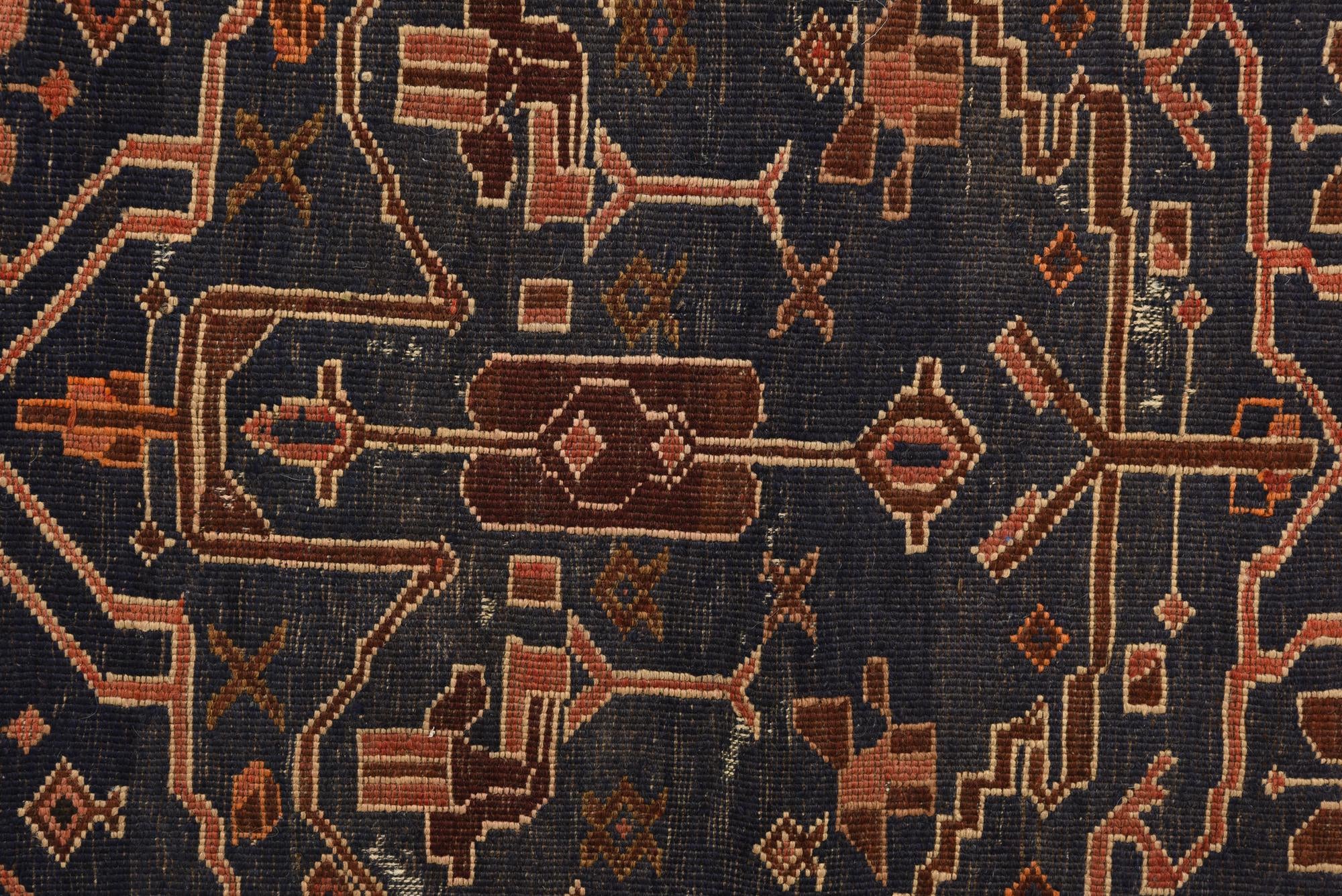 3' 8 x 6' 3 Hand Knotted Ghoochan Persian Wool Rug
