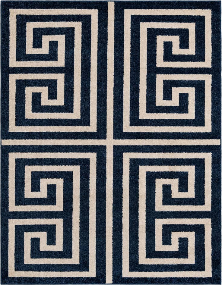 Detail image of 5' 3 x 8' Greek Key Rug