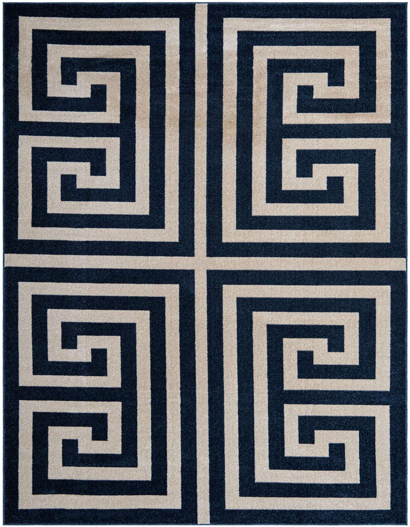 7' x 10' Greek Key Rug