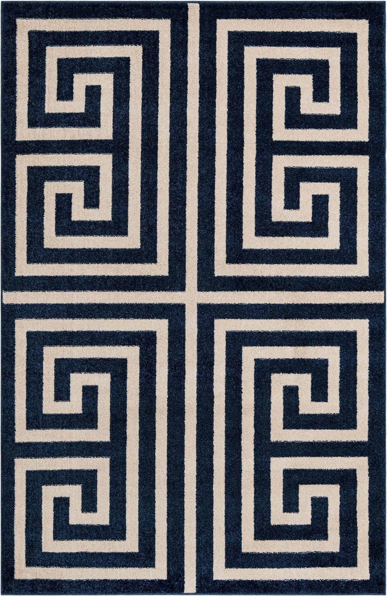 Primary image 5' 3 x 8' Greek Key Rug
