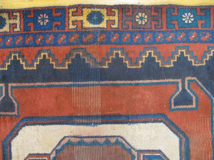 4' 3 x 9' 3 Hand Knotted Hamedan Persian Wool Rug