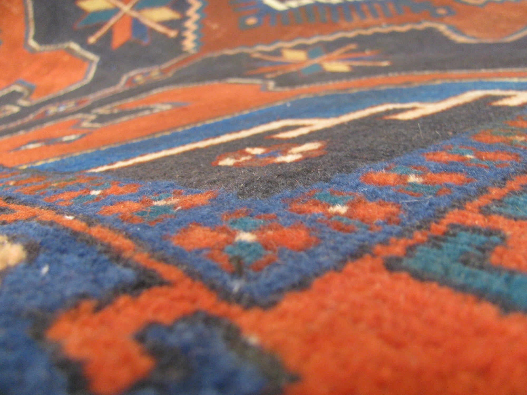 Detail image 13 of 21: 4' 3 x 9' 3 Hand Knotted Hamedan Persian Wool Rug