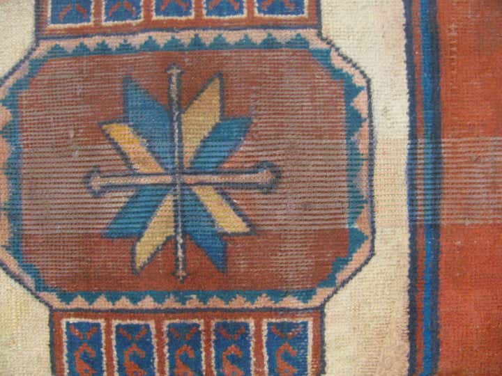 4' 3 x 9' 3 Hand Knotted Hamedan Persian Wool Rug