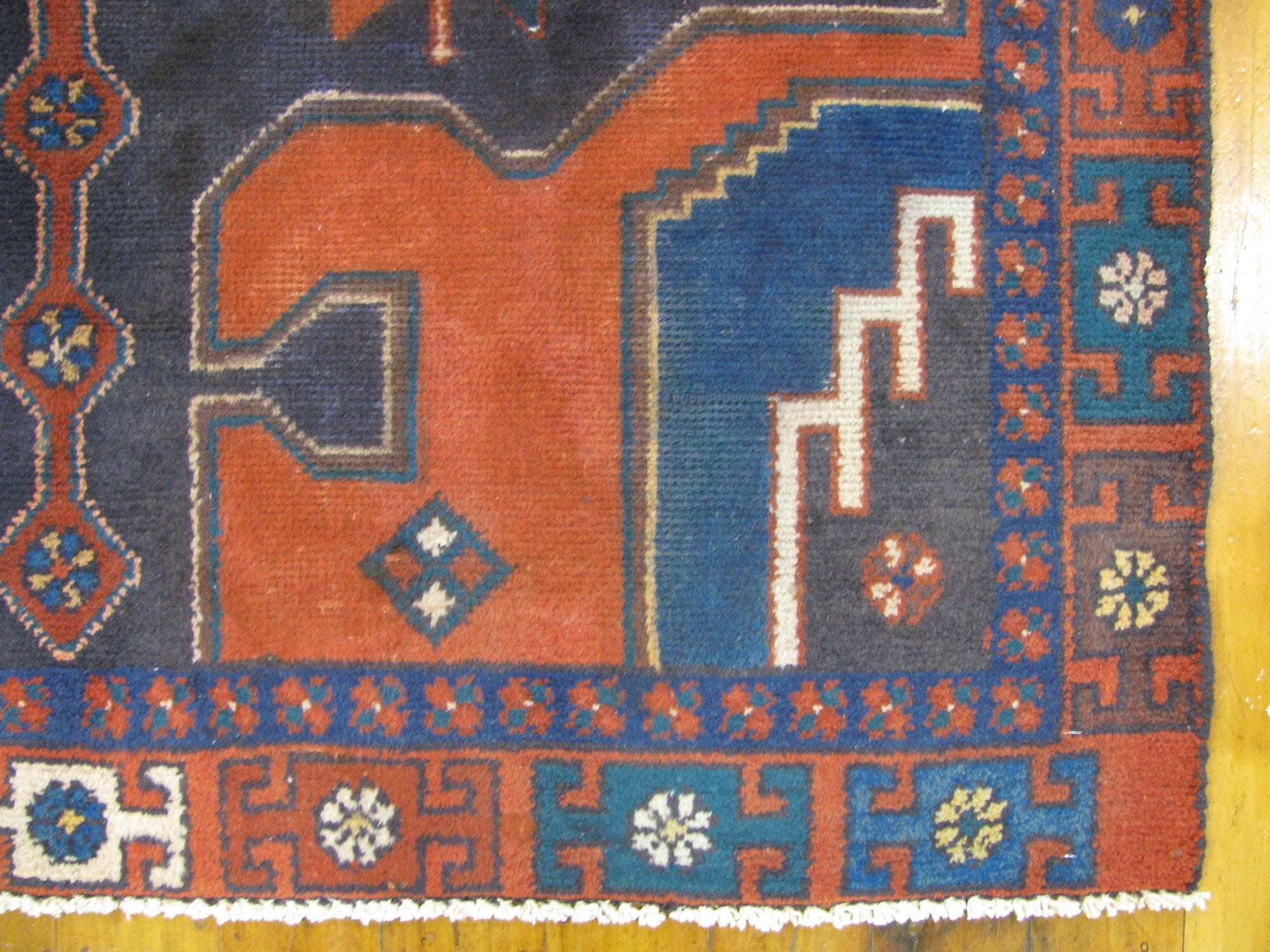 Detail image 18 of 21: 4' 3 x 9' 3 Hand Knotted Hamedan Persian Wool Rug