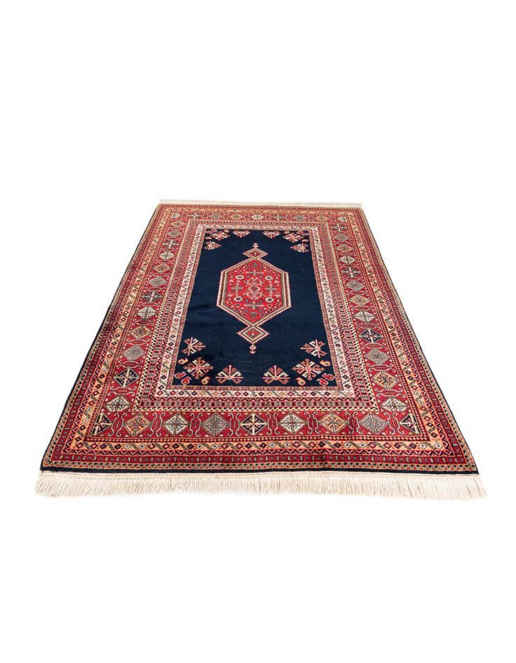 Detail image of 4' 7 x 7' 1  Hand Knotted Hamedan Wool Rug