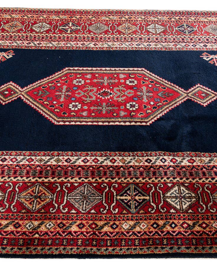 Detail image of 4' 7 x 7' 1  Hand Knotted Hamedan Wool Rug