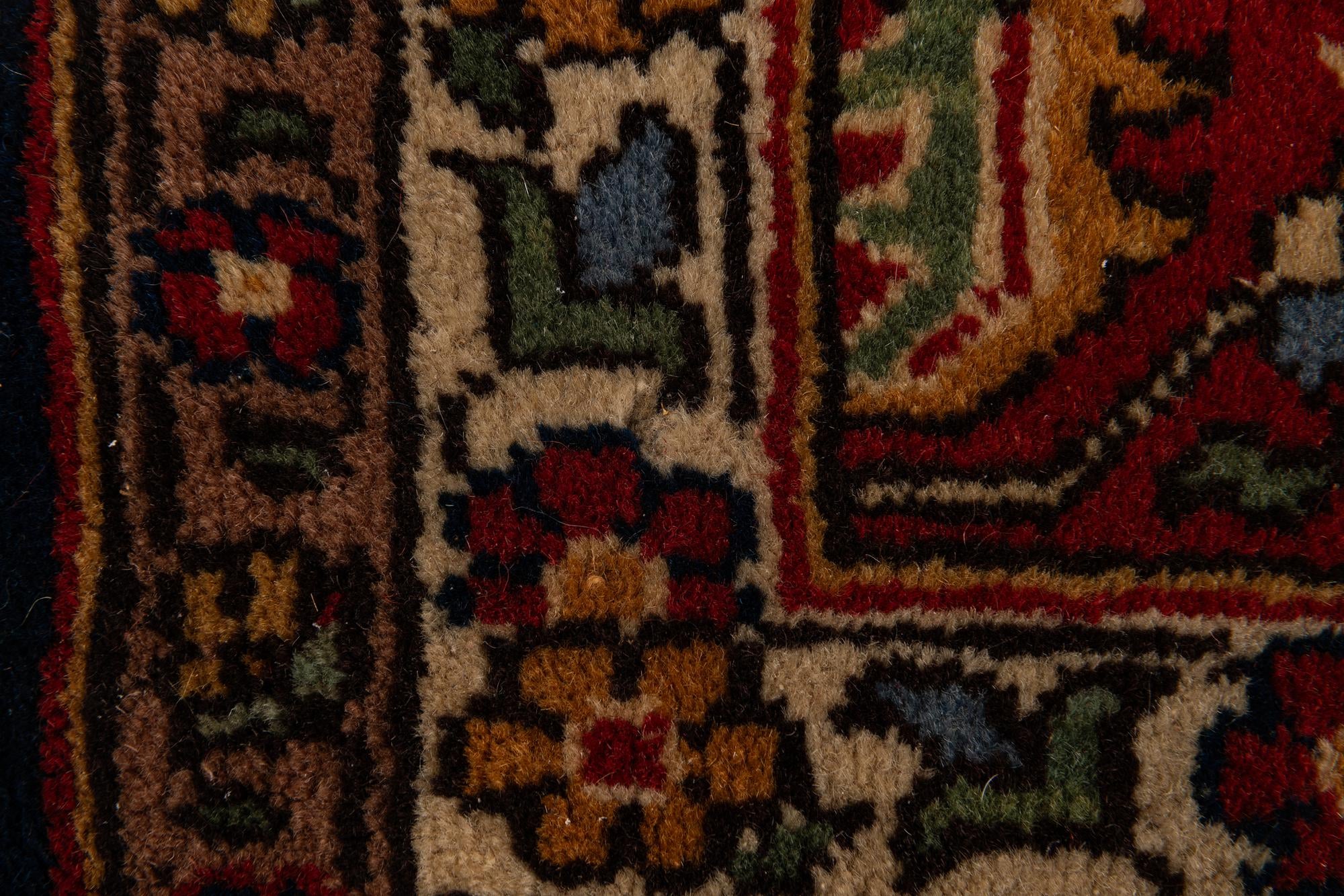 7' 5 x 10' 6 Hand Knotted Hamedan Persian Wool Rug