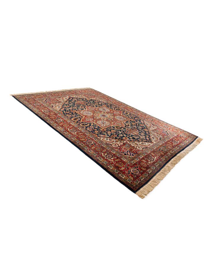 7' 5 x 10' 6 Hand Knotted Hamedan Persian Wool Rug