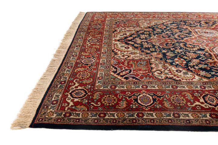 7' 5 x 10' 6 Hand Knotted Hamedan Persian Wool Rug