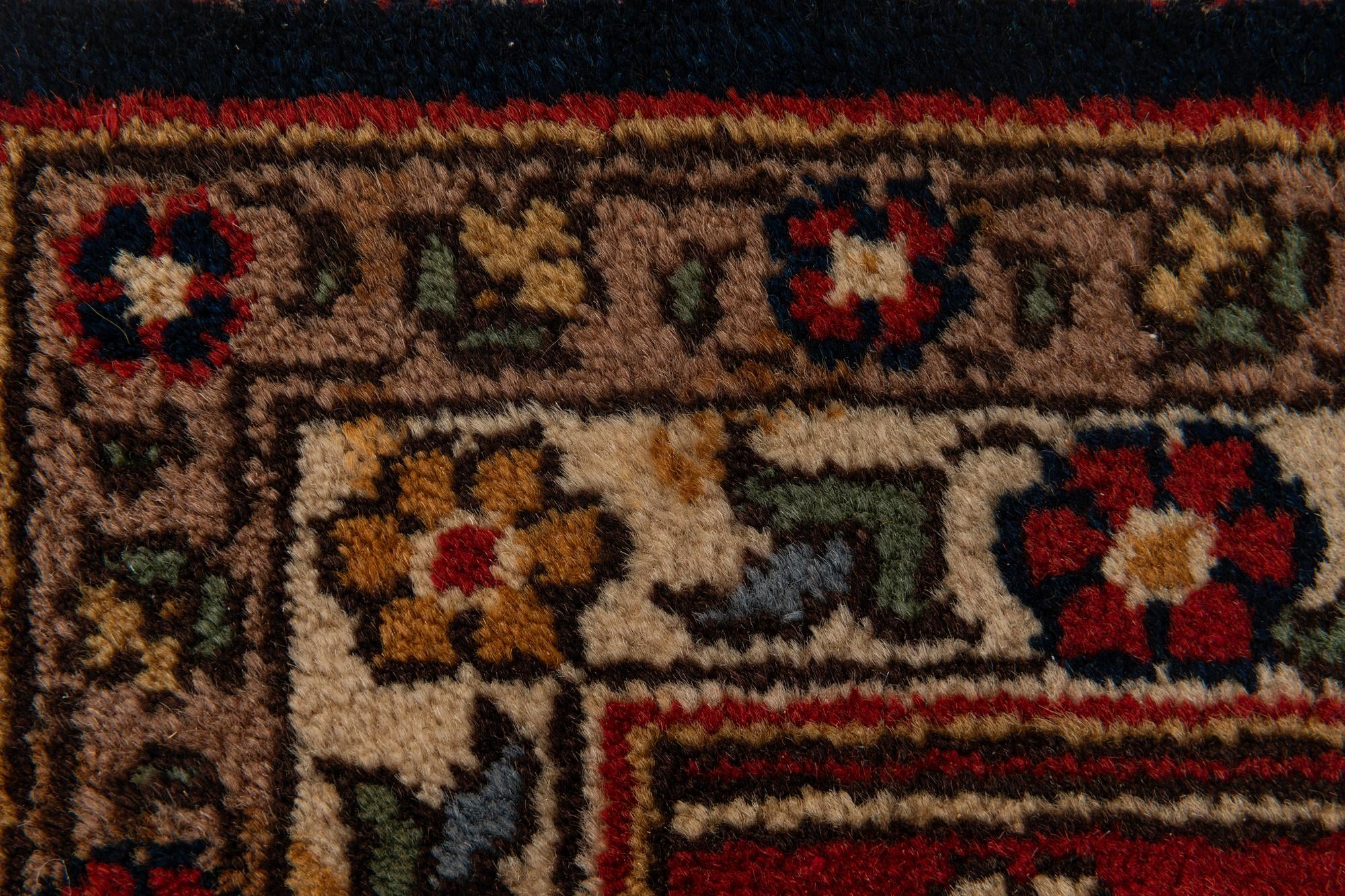 7' 5 x 10' 6 Hand Knotted Hamedan Persian Wool Rug