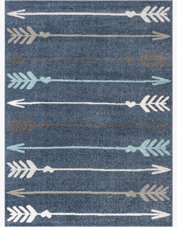 Navy Blue Harvest Rug