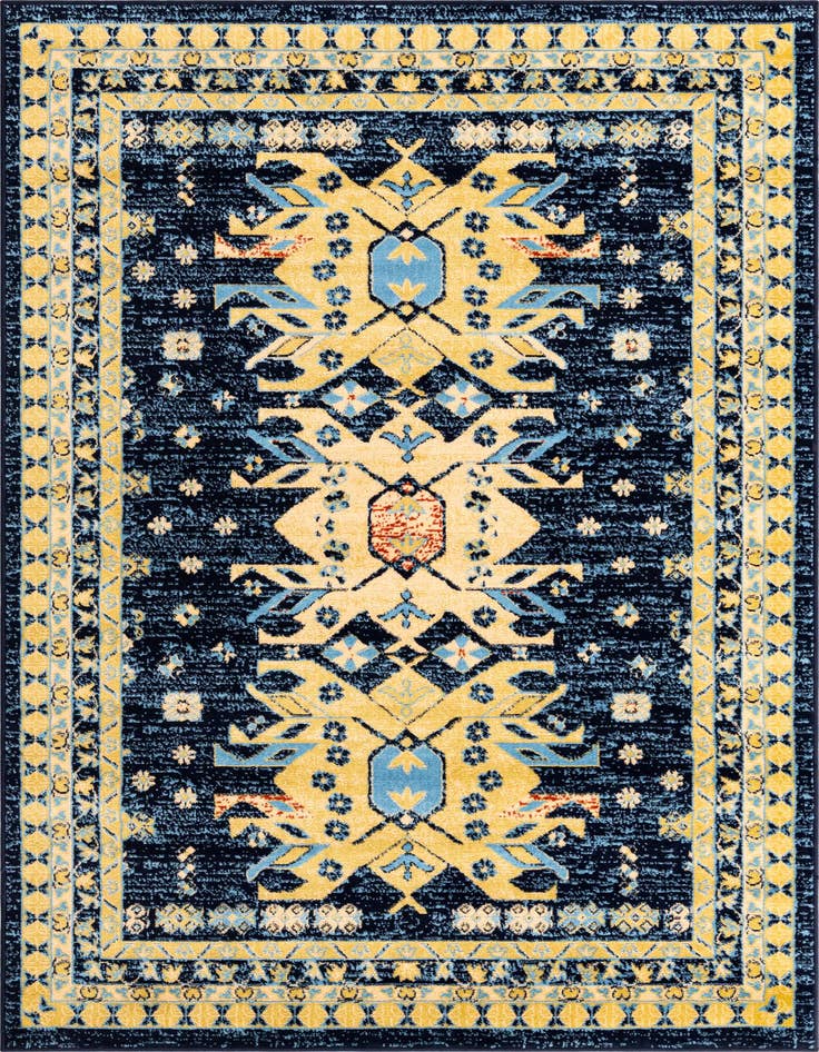 Detail image of 5' 3 x 8' Heris Rug