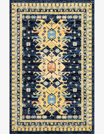 Navy Blue Heris Rug
