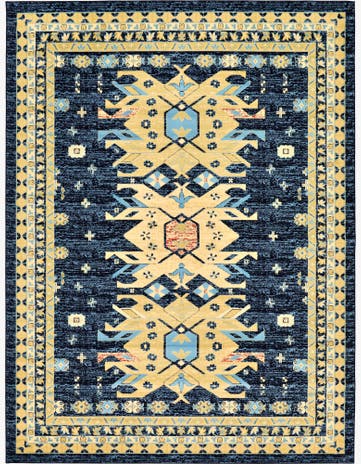 Navy Blue Heris Rug