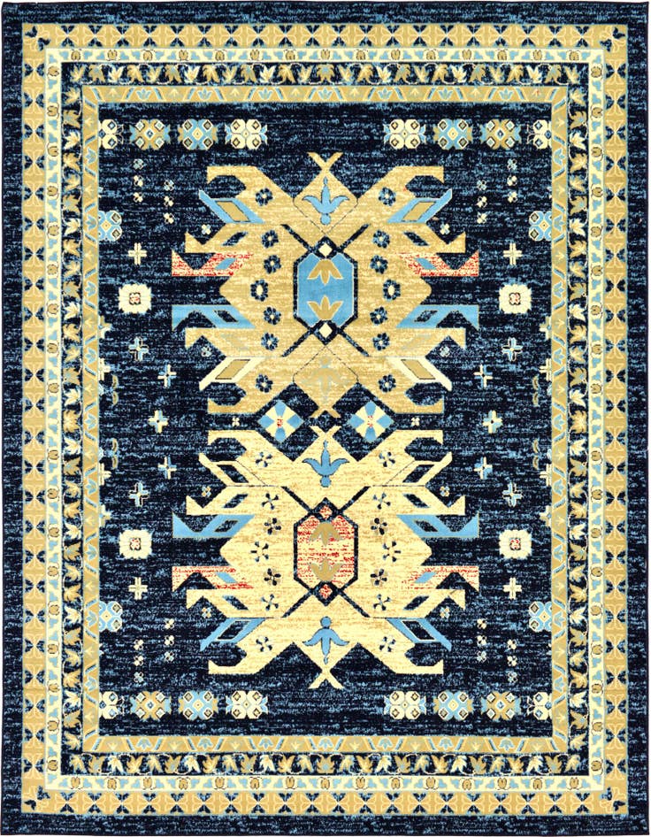Detail image of 7' 10 x 10' Heriz Design Rug