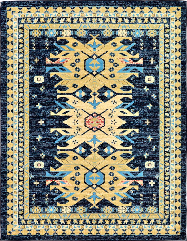 Detail image of 9' x 12' Heriz Design Rug