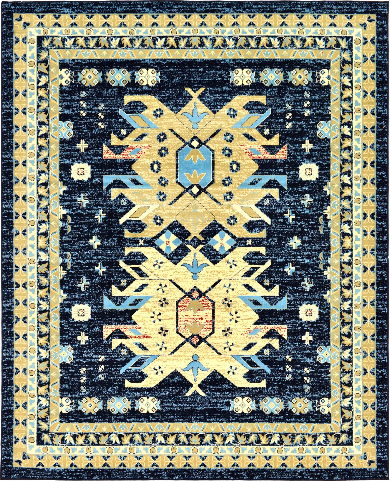 7' 10 x 10' Heriz Design Rug