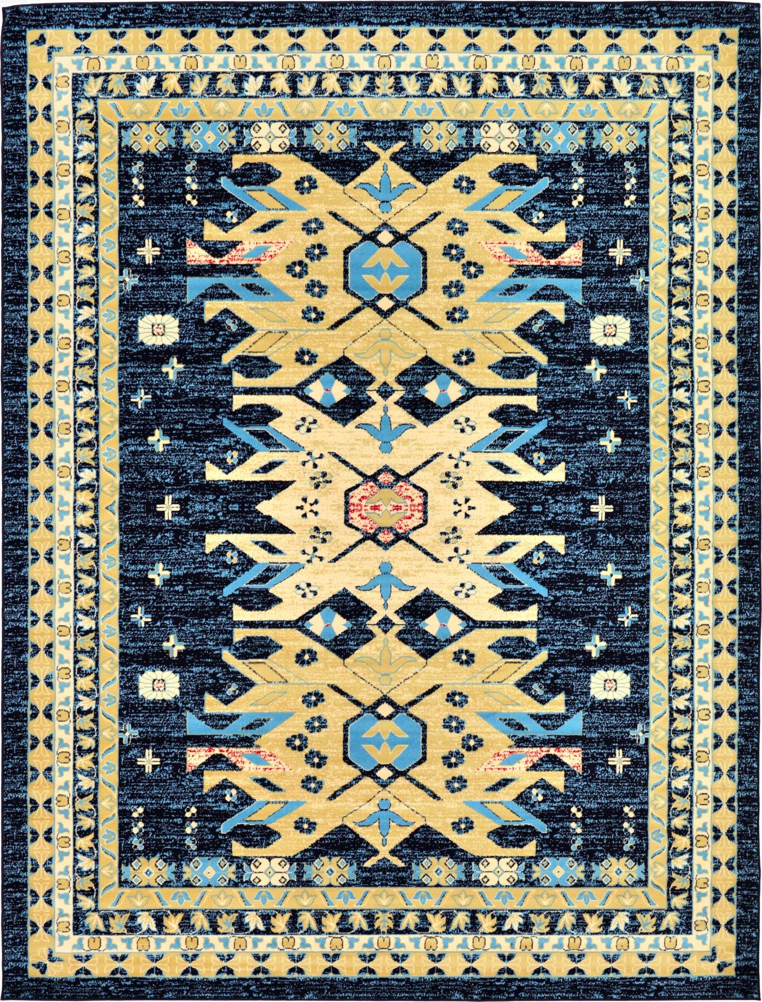 9' x 12' Heriz Design Rug