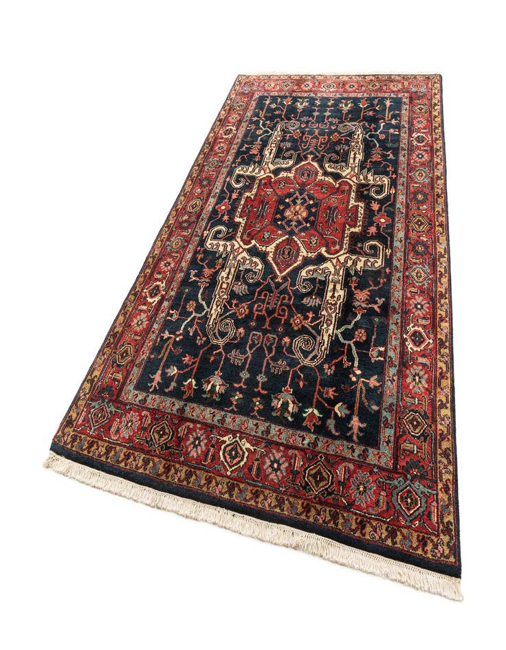 Detail image of 6' 7 x 9' 9 Hand Knotted Heriz Wool Rug