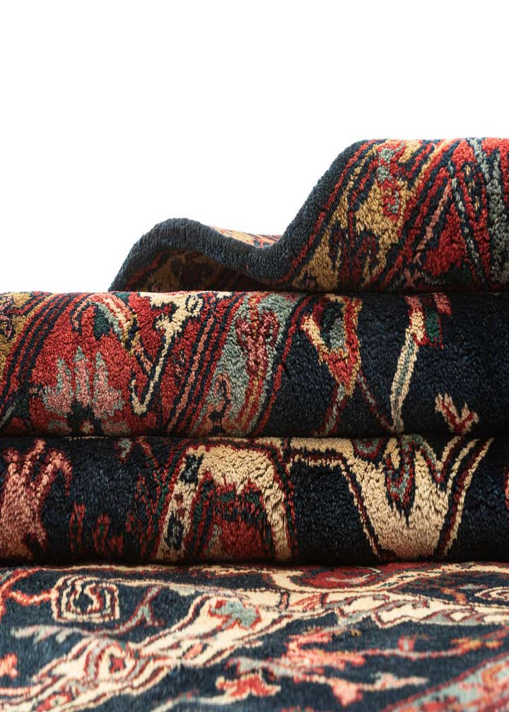 6' 7 x 9' 9 Hand Knotted Heriz Wool Rug