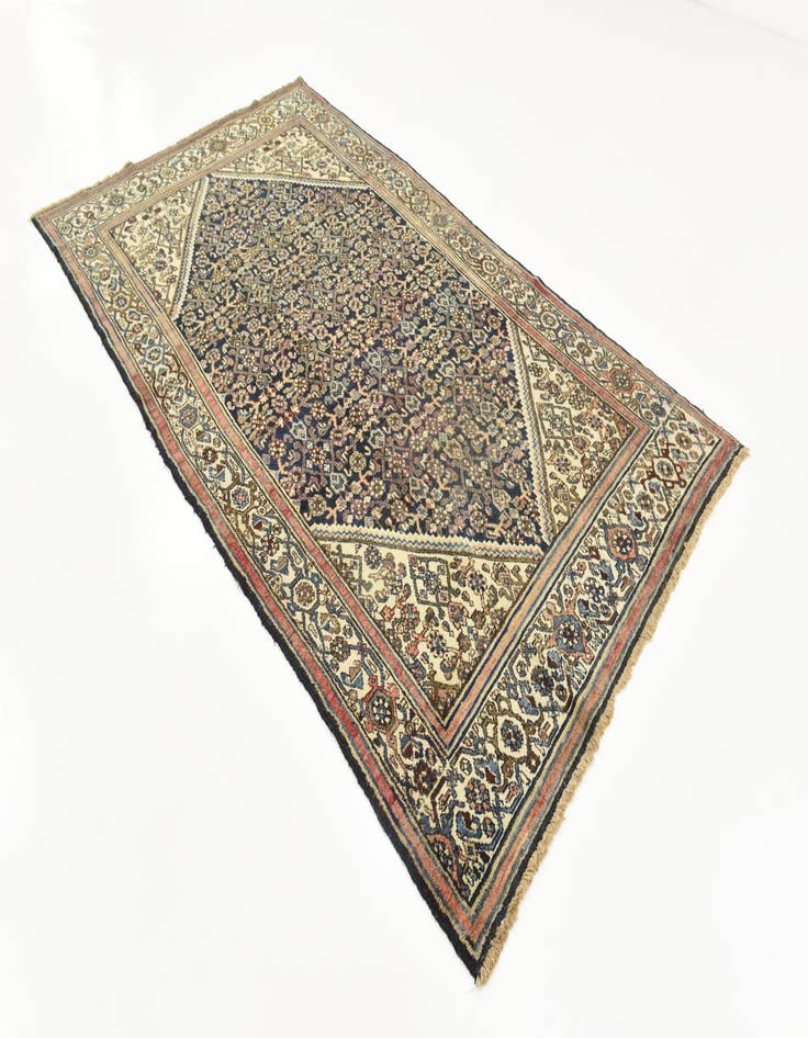 Detail image of 5' 7 x 10'  Hand Knotted Hossainabad Persian Wool Rug